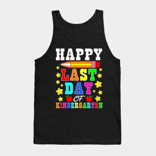 Happy Last Day Of Kindergarten Graduation Teacher Students Tank Top